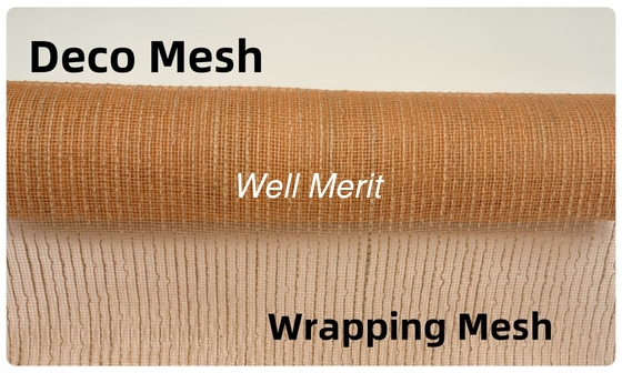 4",6",10",21"DIY Plastic Wrapping Poly Decorative Christmas Ribbon Deco Mesh