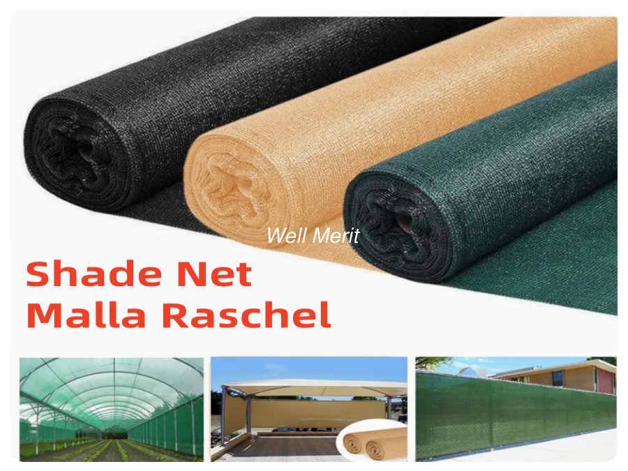 35%,50%,65%, 80%,90%HDPE Polisombra Malla Raschel Sombra Malla Saran Shade Net